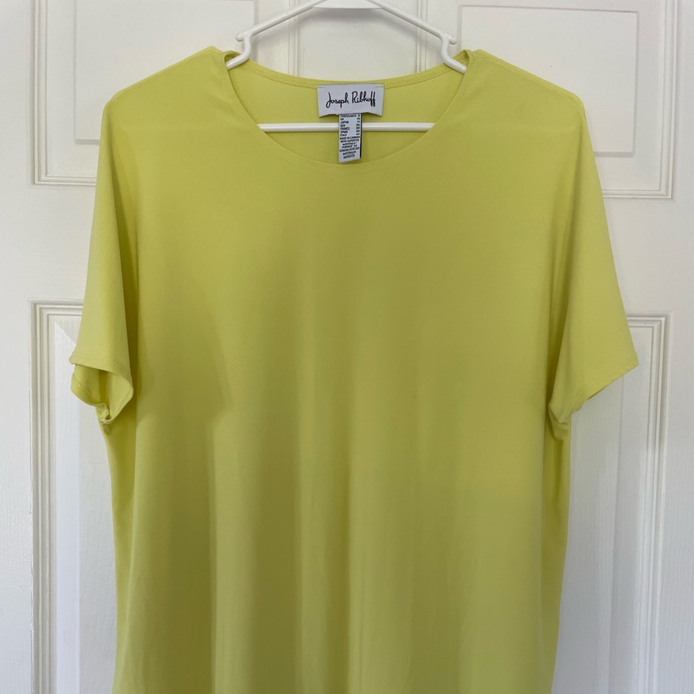 Joseph Ribkoff Short Sleeve Asymmetrical Blouse